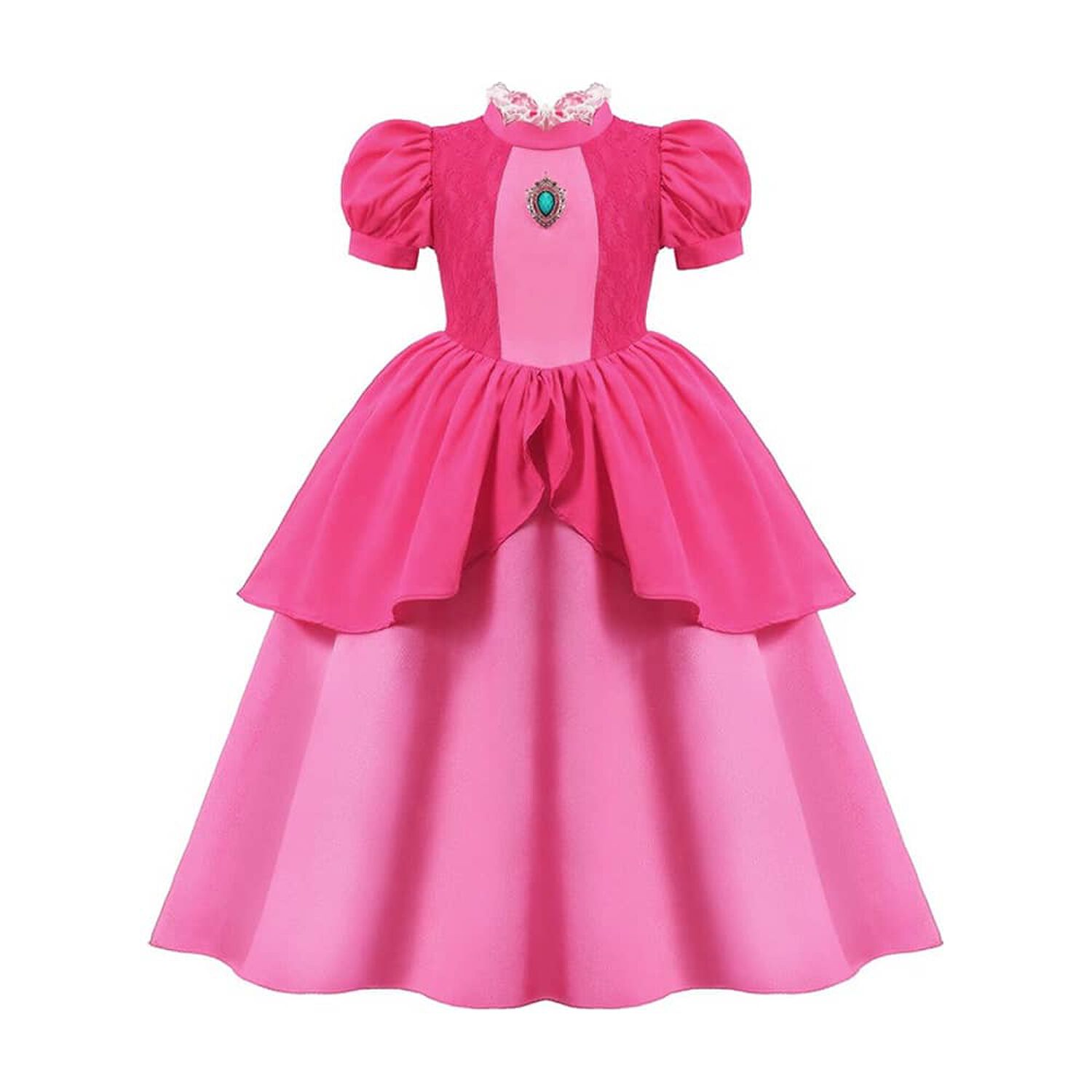 Disfraz Vestido Princesa Peach Ni&ntilde;as Super Mario Bros image number 0.0