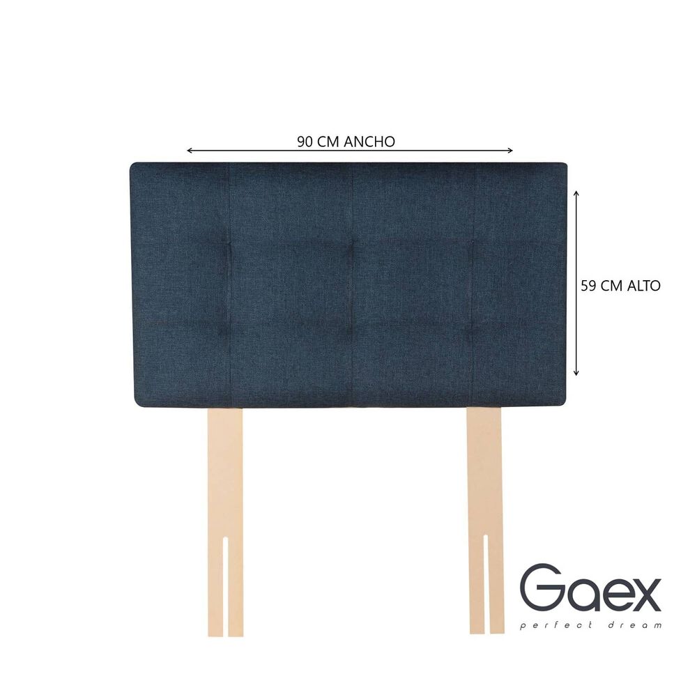 Cama Europea 1 Plaza 190 Respaldo Ginebra image number 1.0