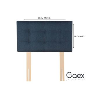 Cama Europea 1 Plaza 190 Respaldo Ginebra