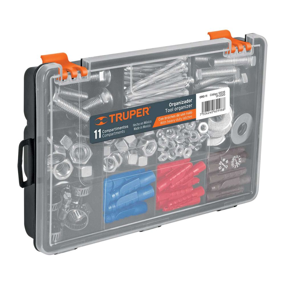 Organizador 11 Modulos 23x15x3.8cms - Truper image number 0.0