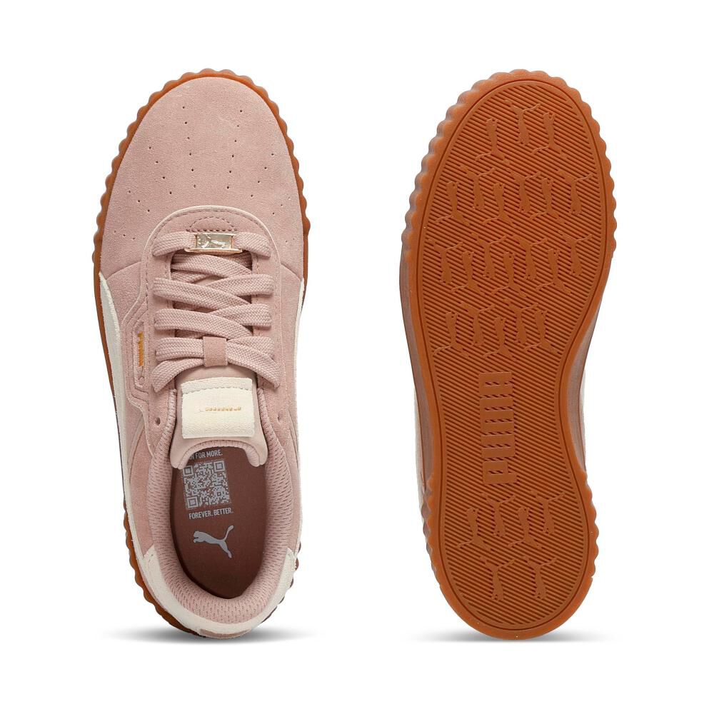 Zapatilla Urbana Mujer Puma Carina 3.0 Luxe Sd Rose Latte-alpine Snow image number 3.0