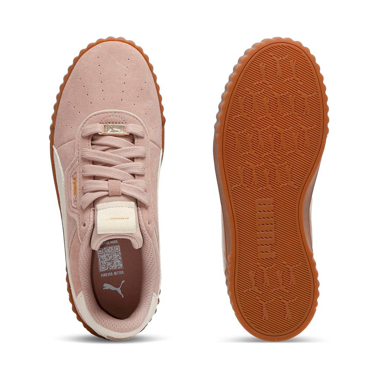 Zapatilla Urbana Mujer Puma Carina 3.0 Luxe Sd Rose Latte-alpine Snow image number 3.0