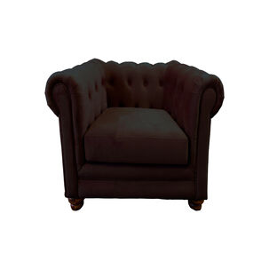 Sofa Florencia 1 Cuerpo Tela Velvet Chocolate