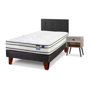 Cama Europea Flex Innova / 1.5 Plazas / Base Normal + Set De Maderas
