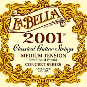 Set De Cuerdas Guitarra Clásica La Bella (tensión Media) 2001mt