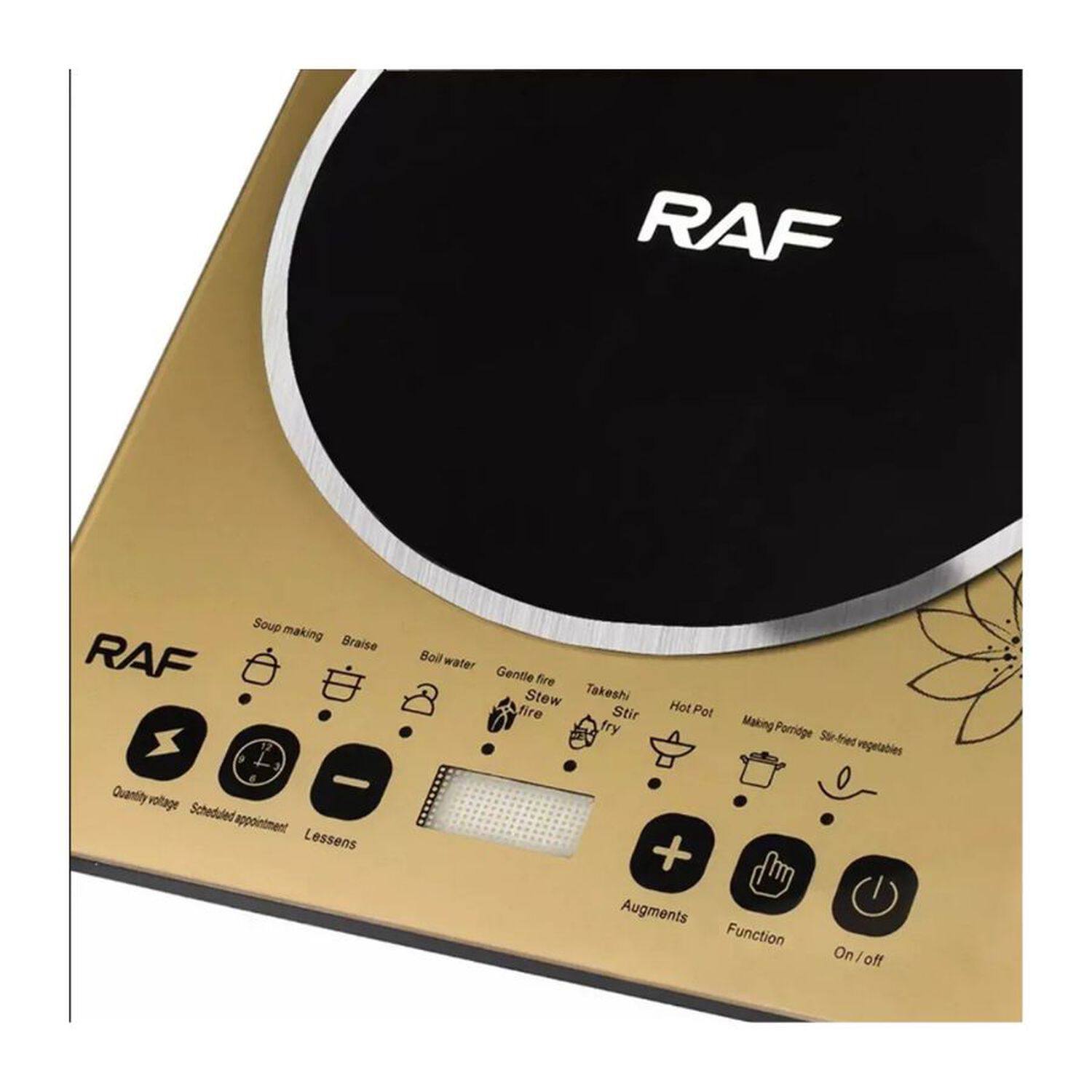 Cocina De Inducci&oacute;n Port&aacute;til 2000w Panel T&aacute;ctil 1 Quemador Raf R.8017 image number 3.0