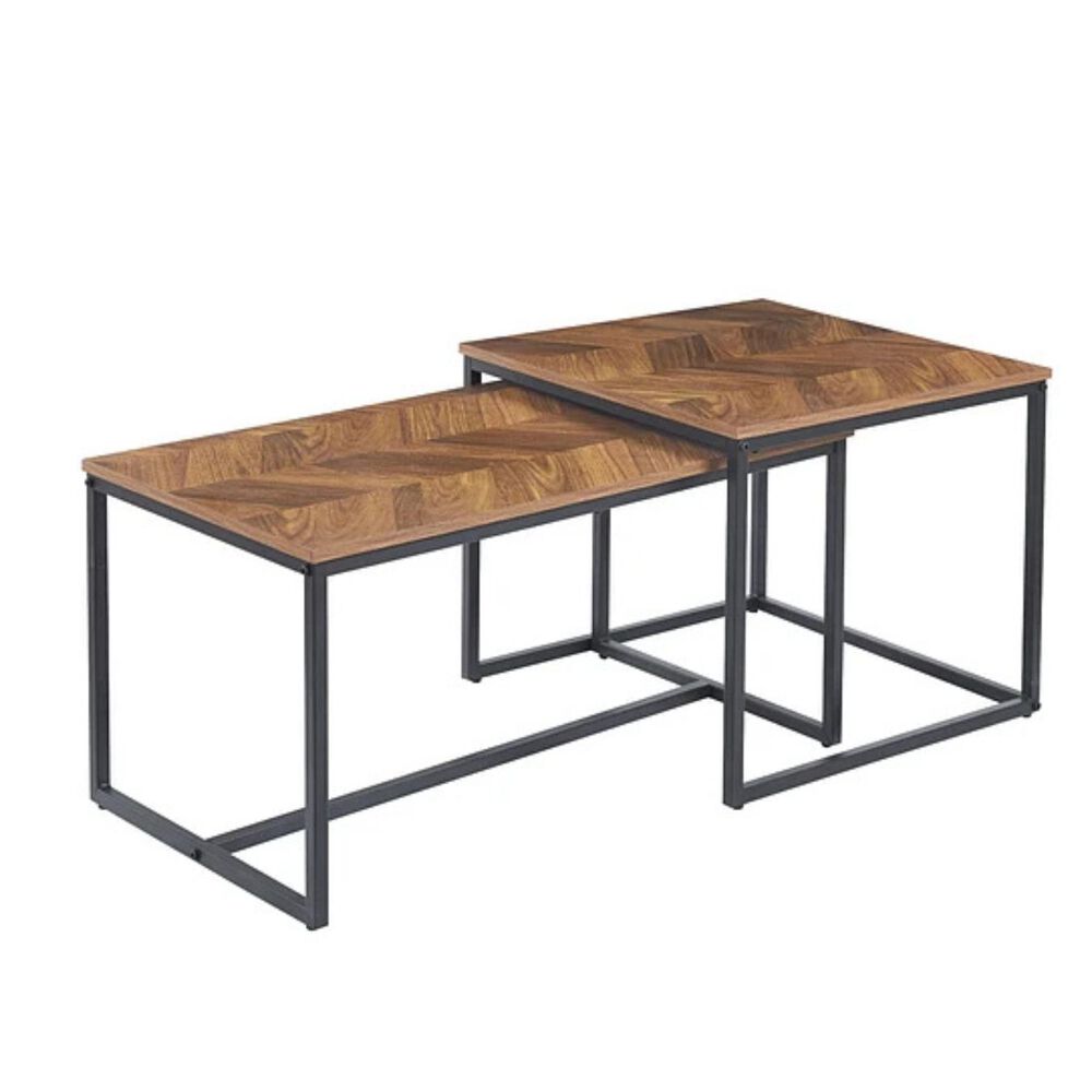 Mesa De Centro Rustic Rectangular Tipo Nido image number 0.0