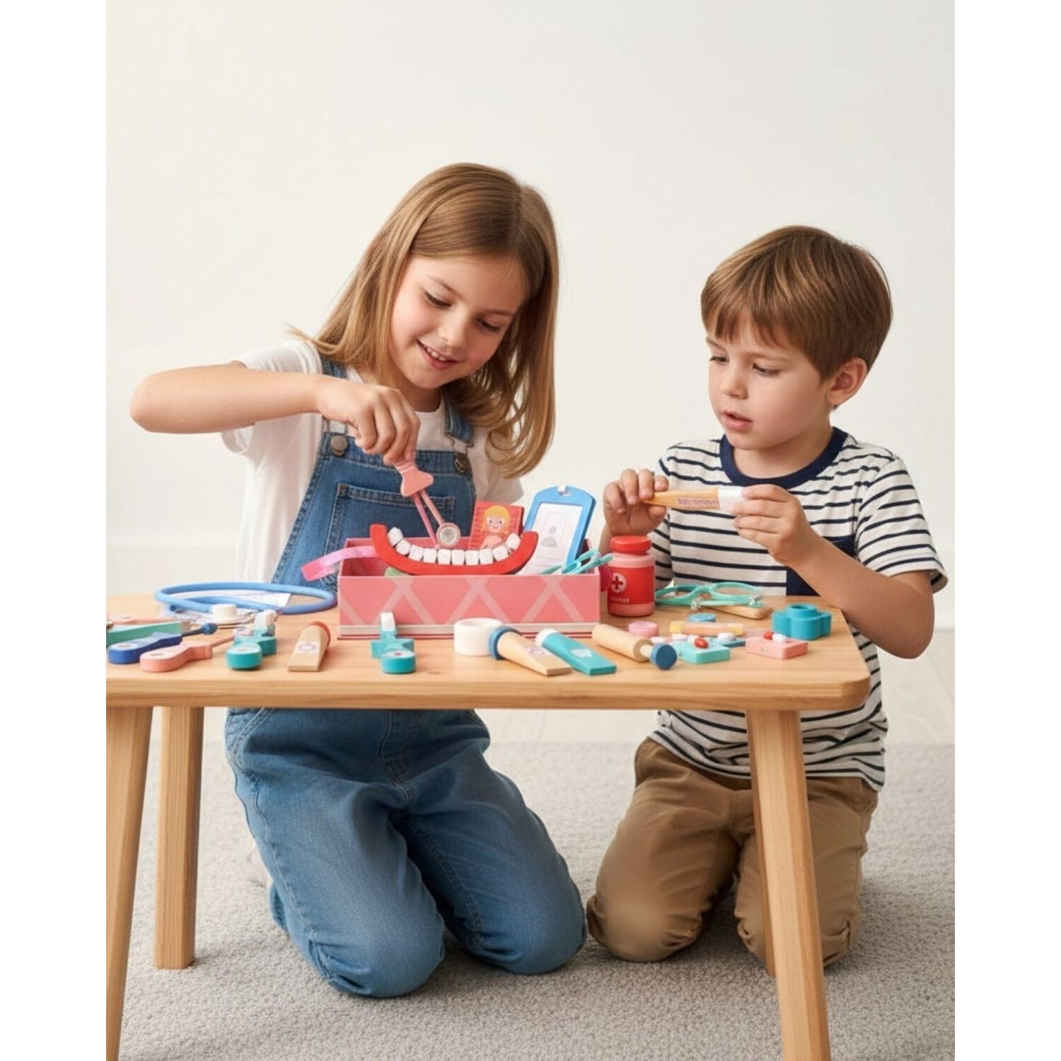 Juego De Roles Dentista Set Odont&oacute;logo Ni&ntilde;os Premium image number 4.0
