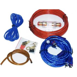 Kit Cables Para Amplificador Subwoofer 1500w Auto