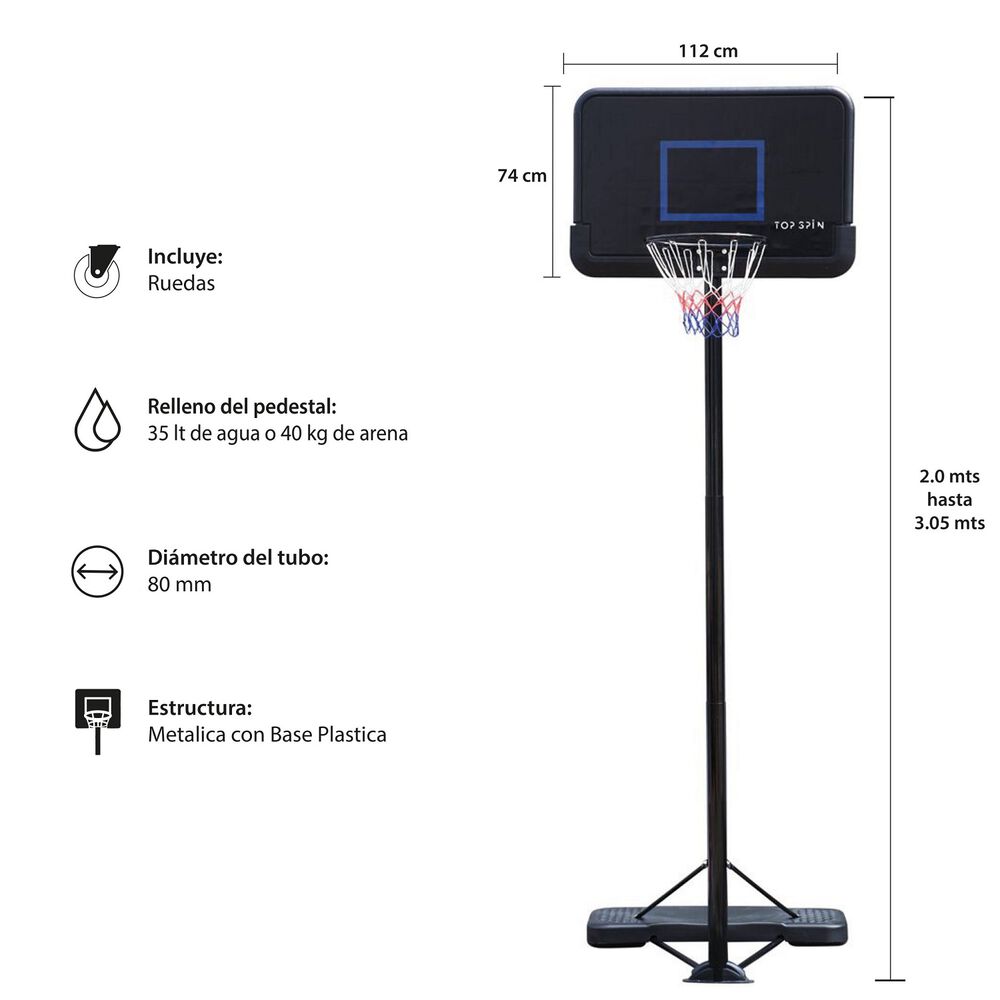 Aro De Básquetbol A300 - 3.05 Metros image number 1.0