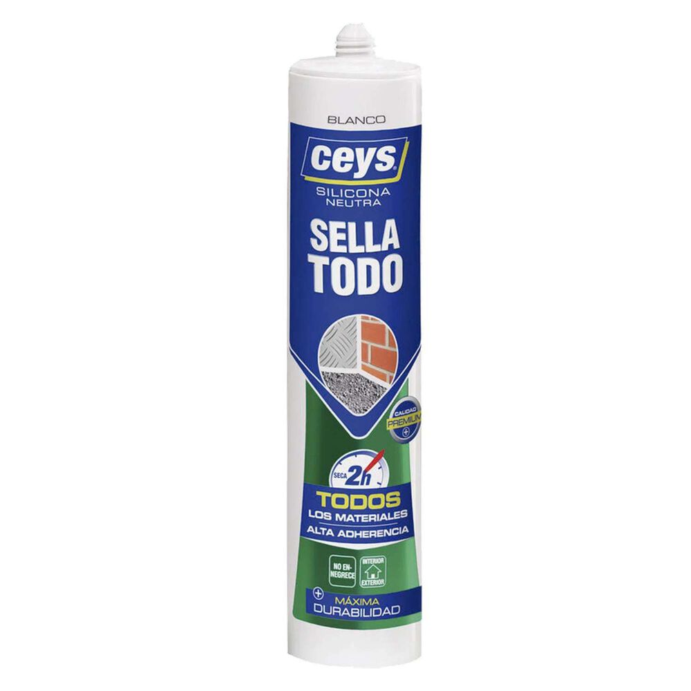 Silicona Neutra Sellatodo Blanco 280ml - Ceys image number 0.0