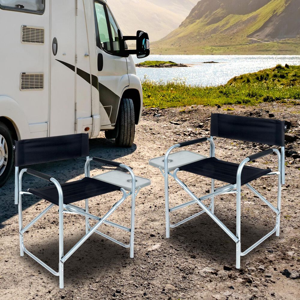 Silla Con Bandeja Plegable Negro image number 5.0