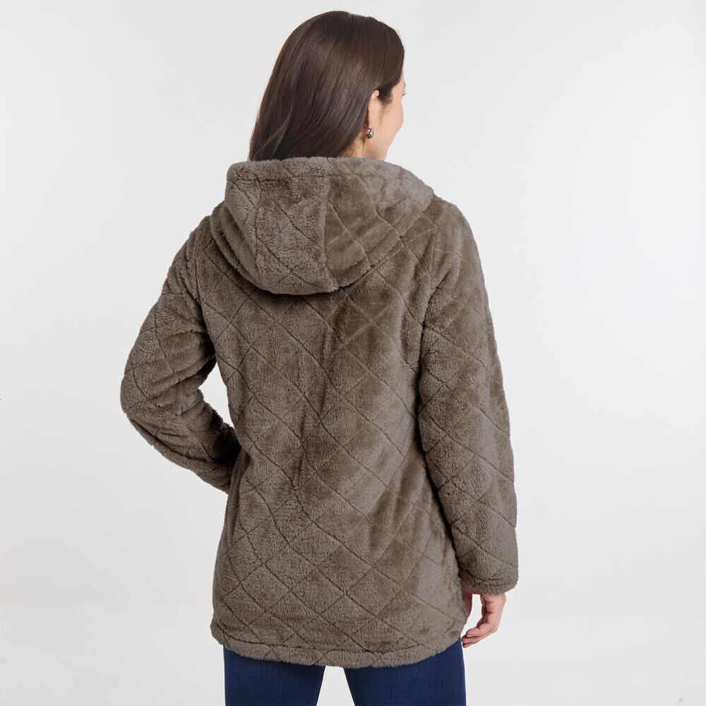 Chaqueta Montgomery Sherpa Cuello Alto Con Capucha Mujer Geeps image number 1.0
