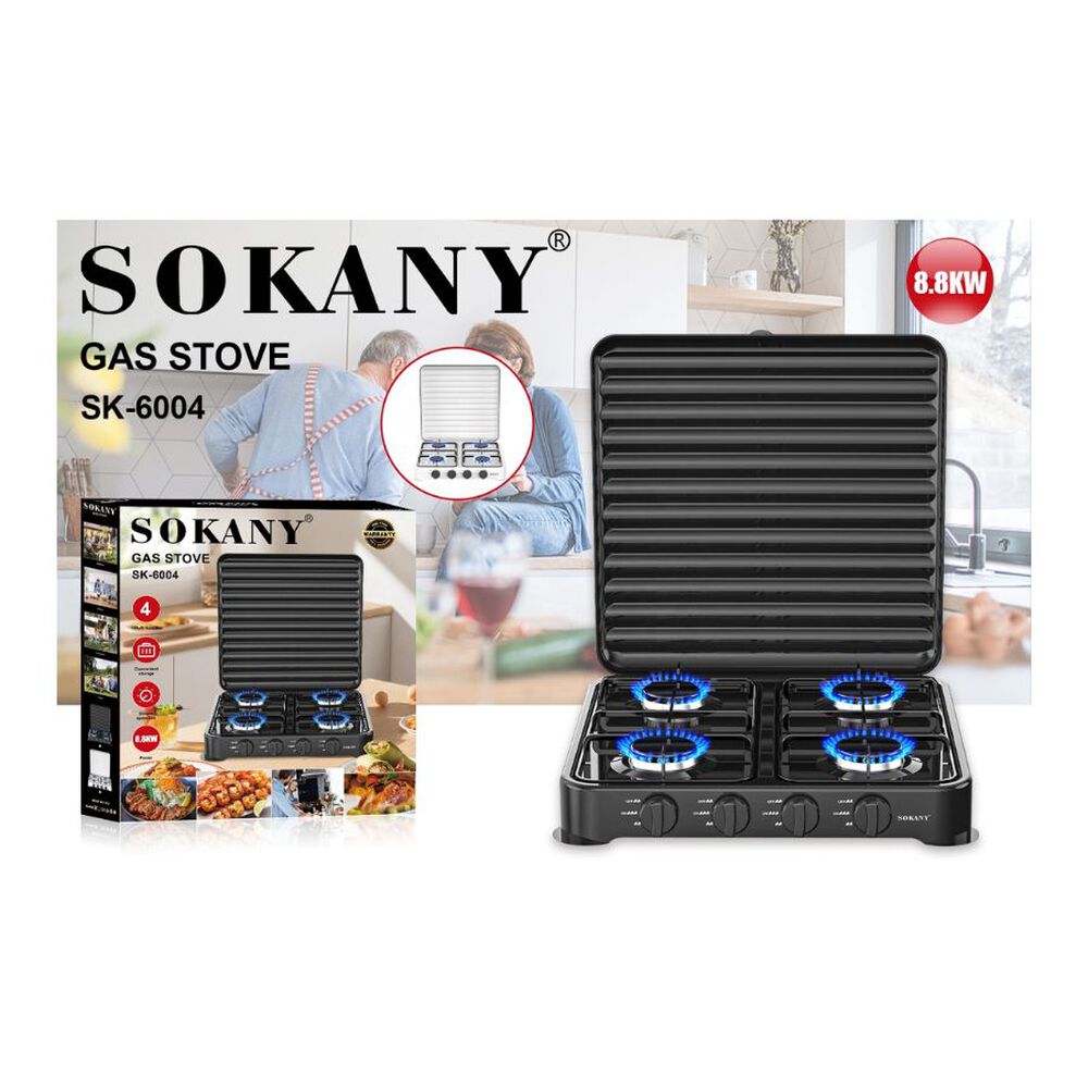Encimera A Gas 4 Platos Sokany 8.8kw image number 1.0