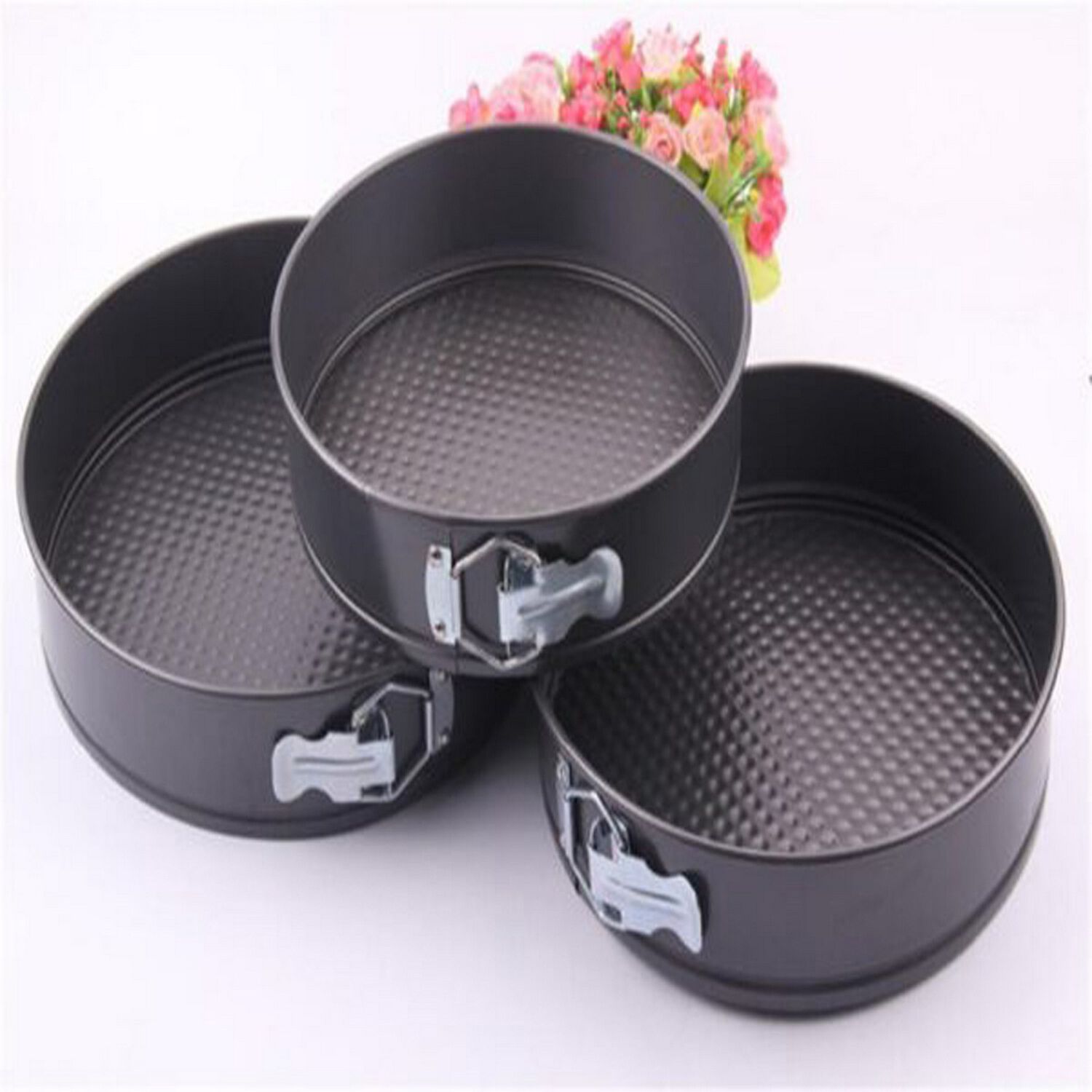 Set 3 Moldes Circular Desmontable Antiadherente Cocina image number 2.0