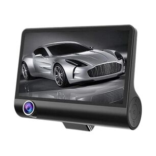 C&aacute;mara Dvr Lcd De 4" Con 3 C&aacute;maras Frontal Trasera E Interna