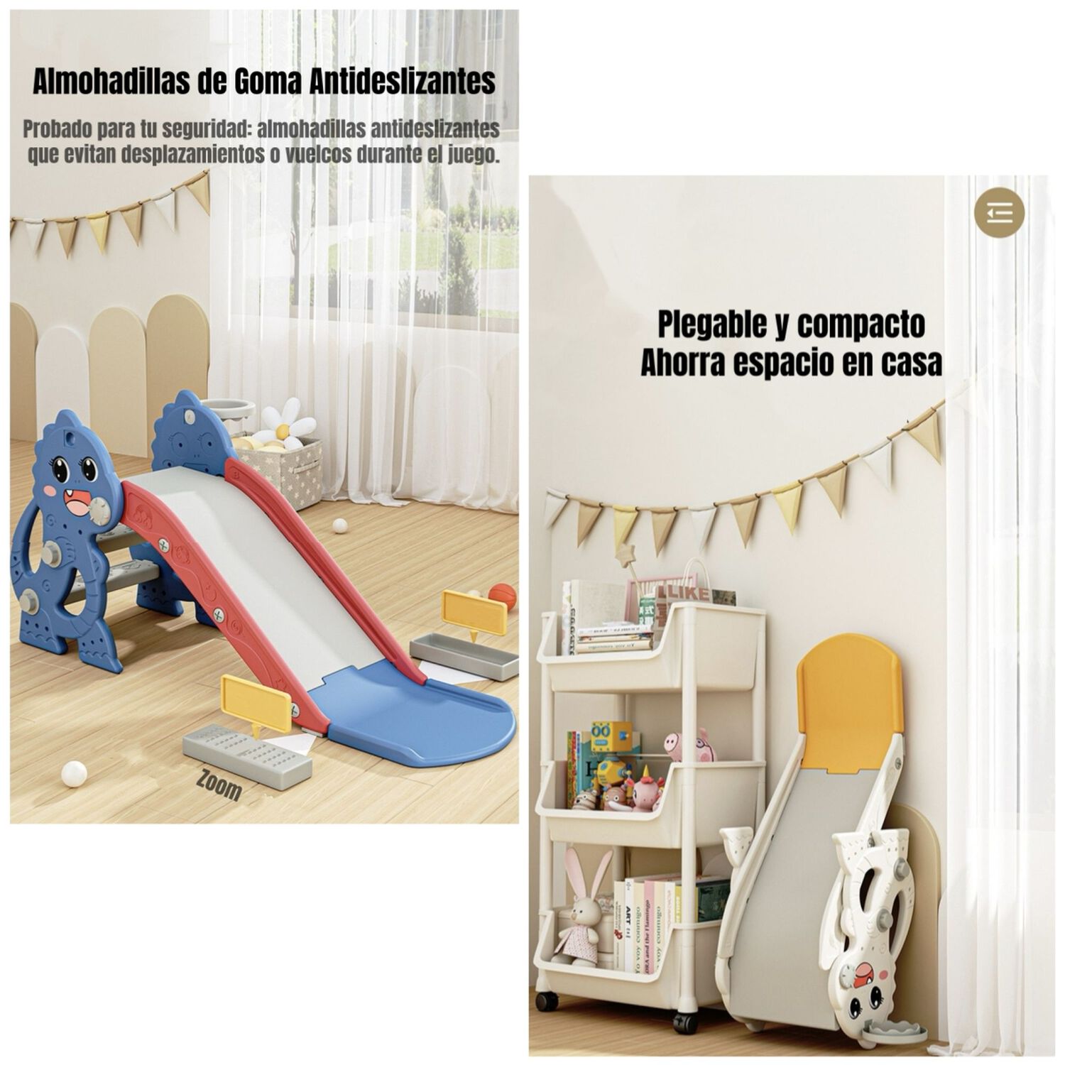 Resbal&iacute;n Infantil Lubabycas Plegable 1-6 A&ntilde;os Azul Rojo image number 1.0