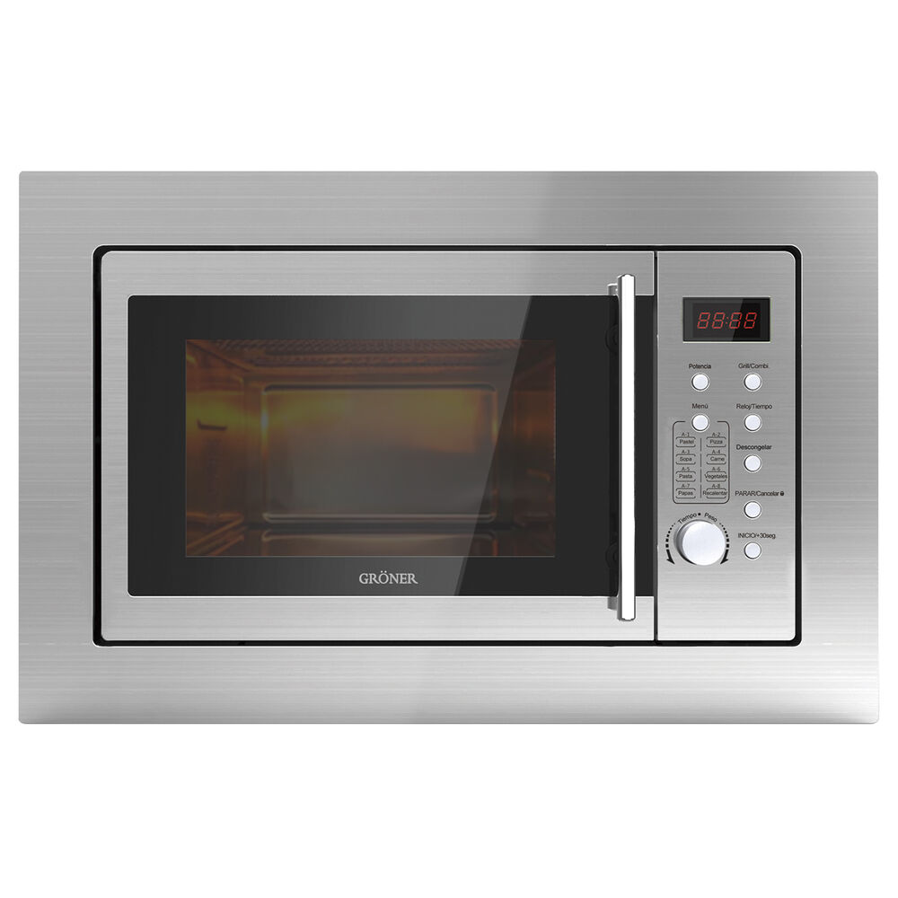 Microondas Empotrado Groner Inox Grill 25l image number 0.0