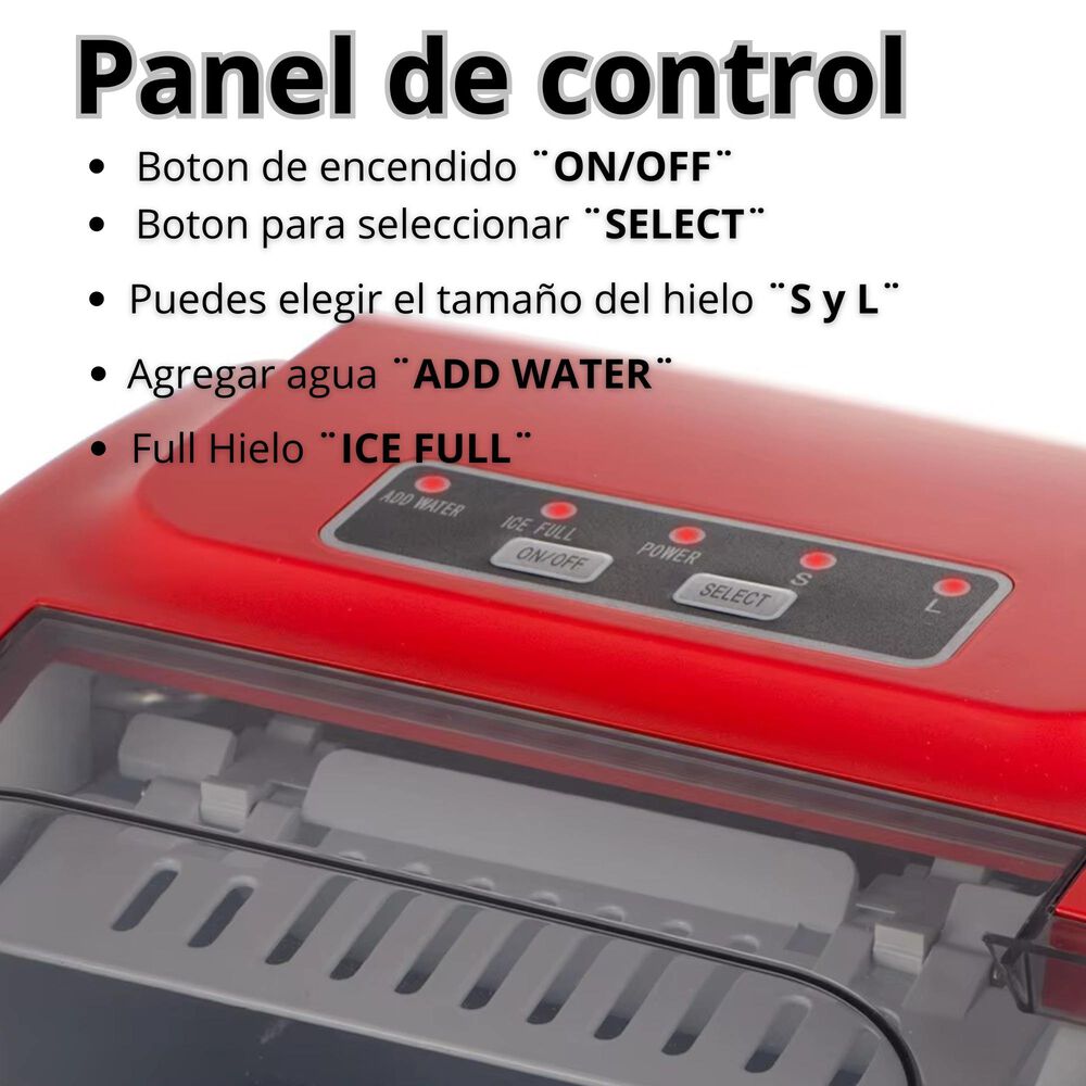 Máquina De Hielo Portátil Hogar Premium image number 6.0