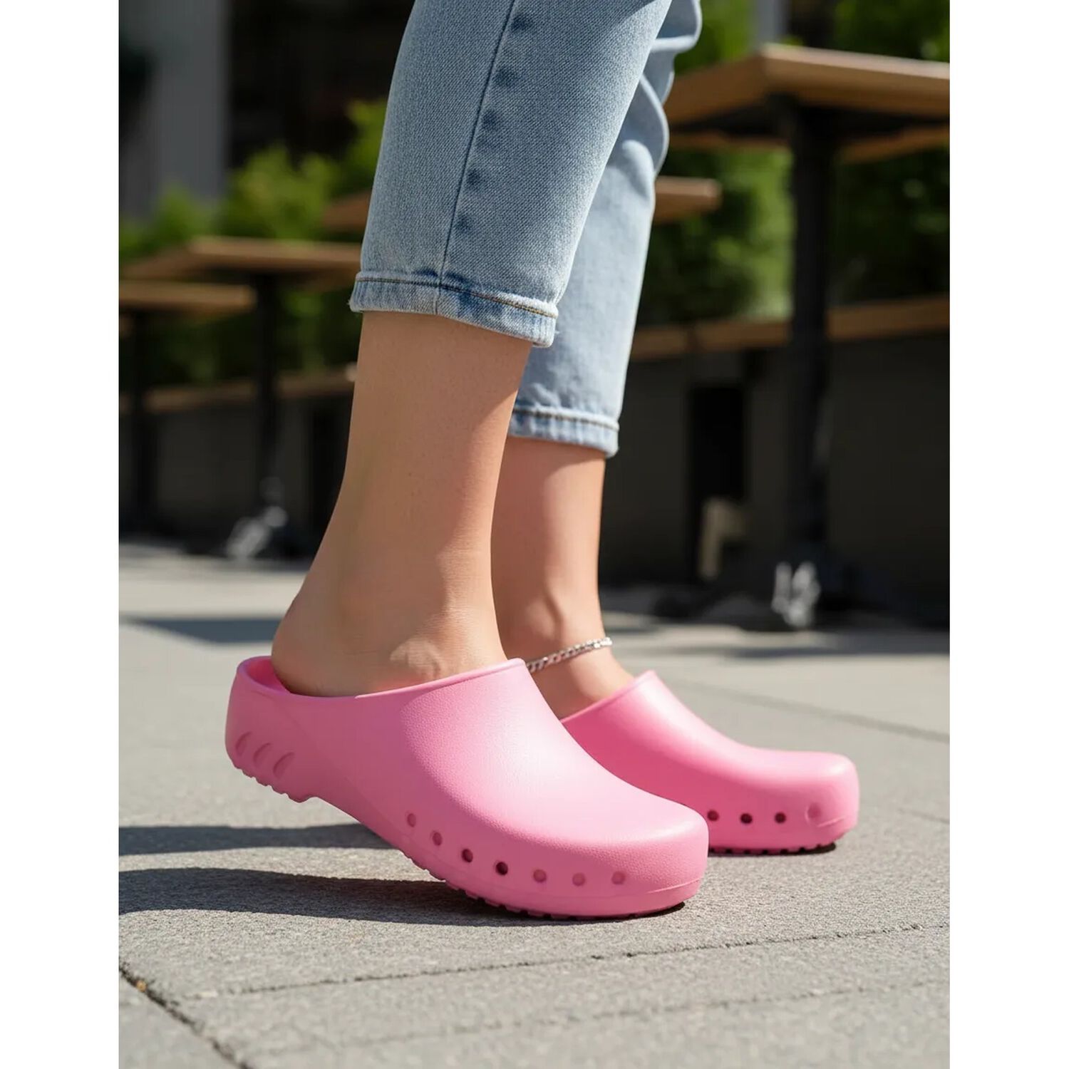 Zapato Tipo Zueco Profesional Antideslizante Unisex image number 12.0