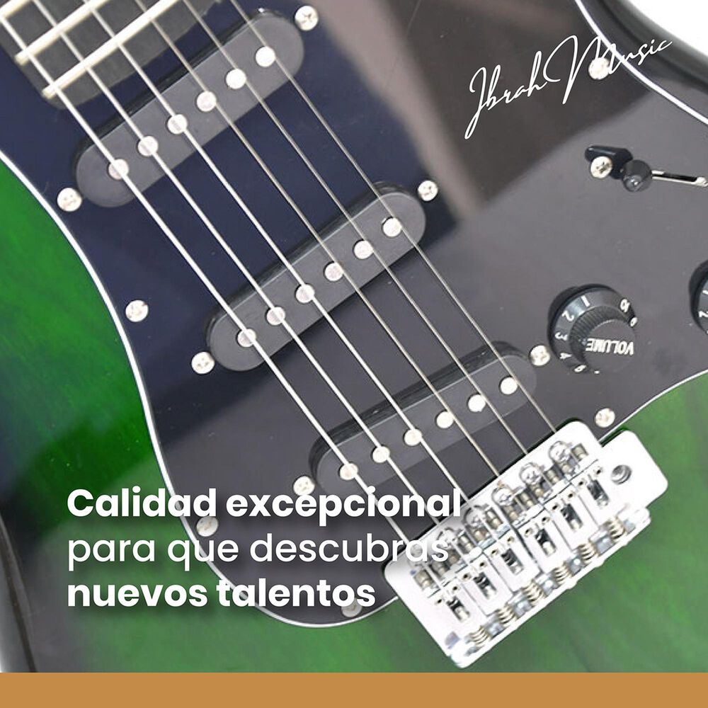 Guitarra El&eacute;ctrica Stratocaster Ibrah + Amplif + Accesorios image number 6.0