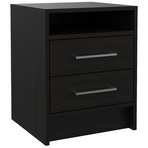 Velador 2 Cajones Fm-019n - Negro