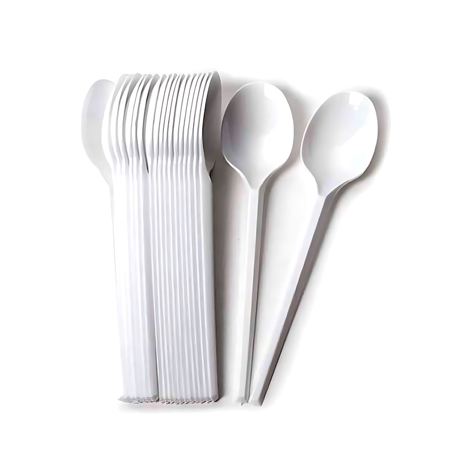 Juego De Cucharas Desechables 13cm Blancos De 20 Piezas image number 3.0
