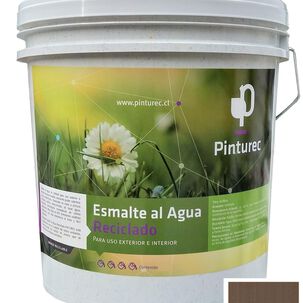Esmalte Al Agua Reciclado Pinturec Satinado Café Lauca 4g