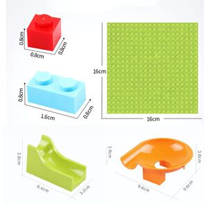 Bloques Tobogan Con Base 168 Piezas Construcci&oacute;n Accesorios