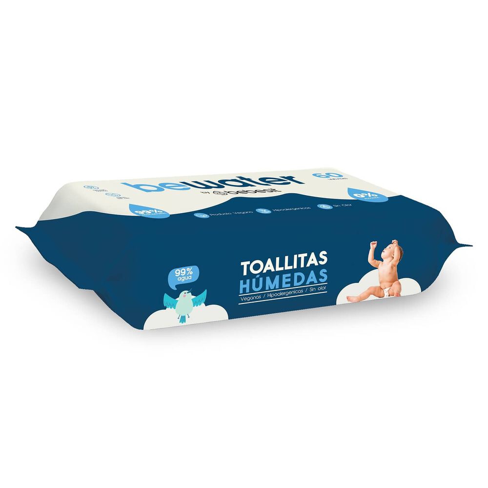 Wipes Toallas H&uacute;medas Bewater Bebesit - Caja 12x60 Unidades image number 5.0