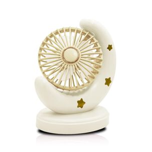 Mini Ventilador De Escitorio Usb Silencioso En Forma De Luna