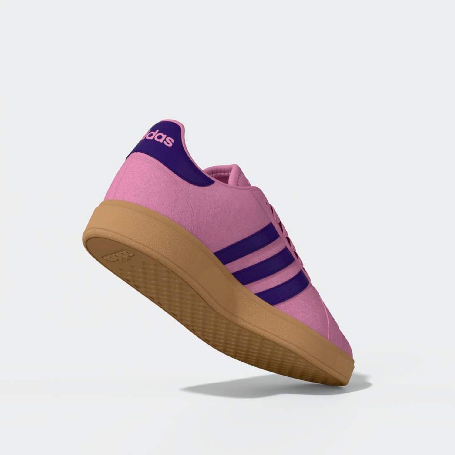 Zapatilla Urbana Mujer Adidas Grand Court Base 00s Rosado image number 6.0