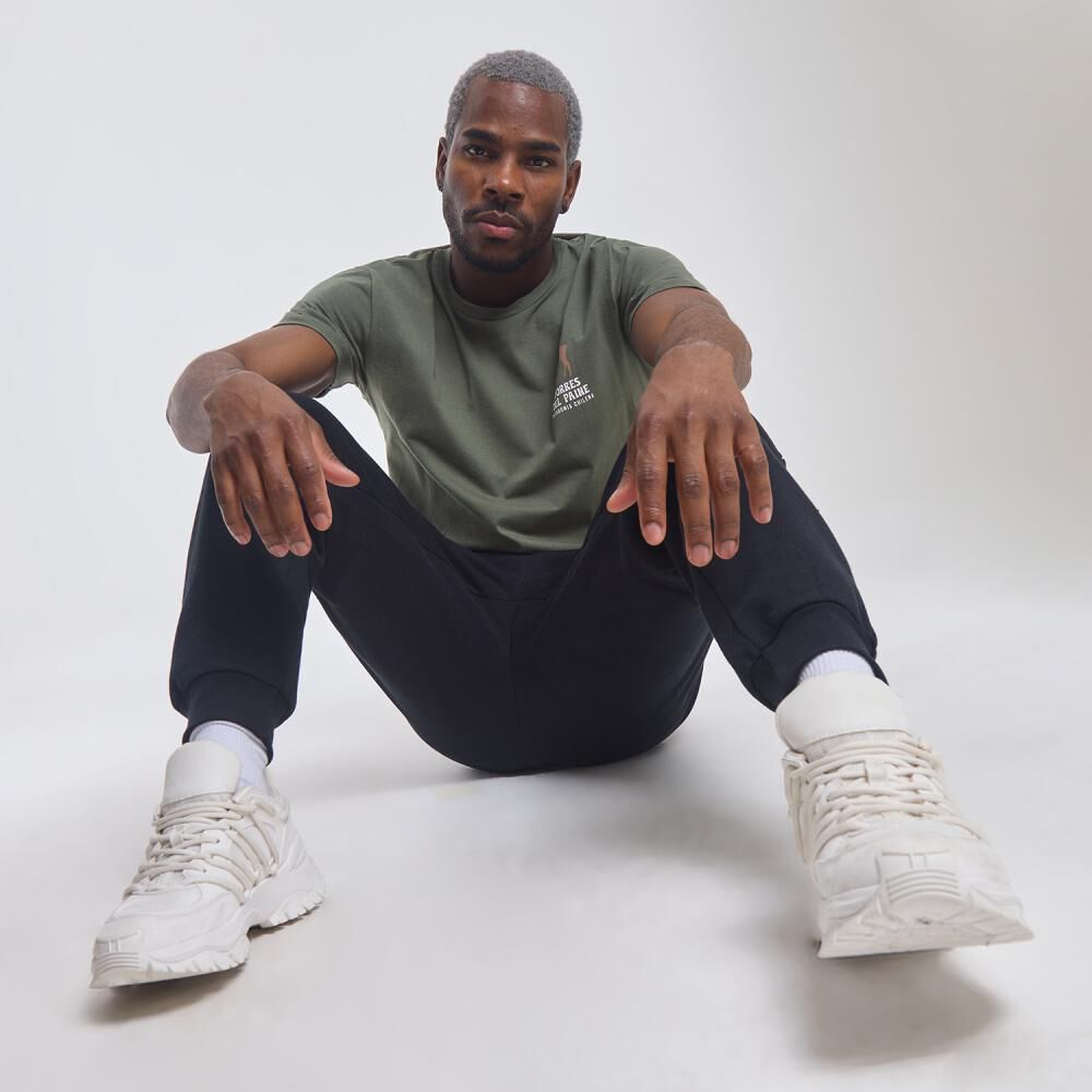 Polera Deportiva Estampada Slim Manga Corta Cuello Redondo Hombre Wetland image number 1.0