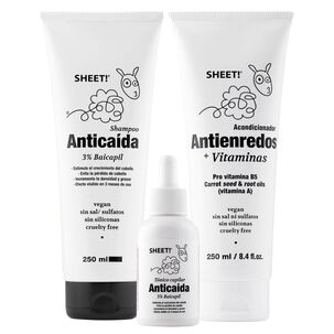 Pack Anticaída Shampoo + Tónico + Acondicionador B5 Sheet