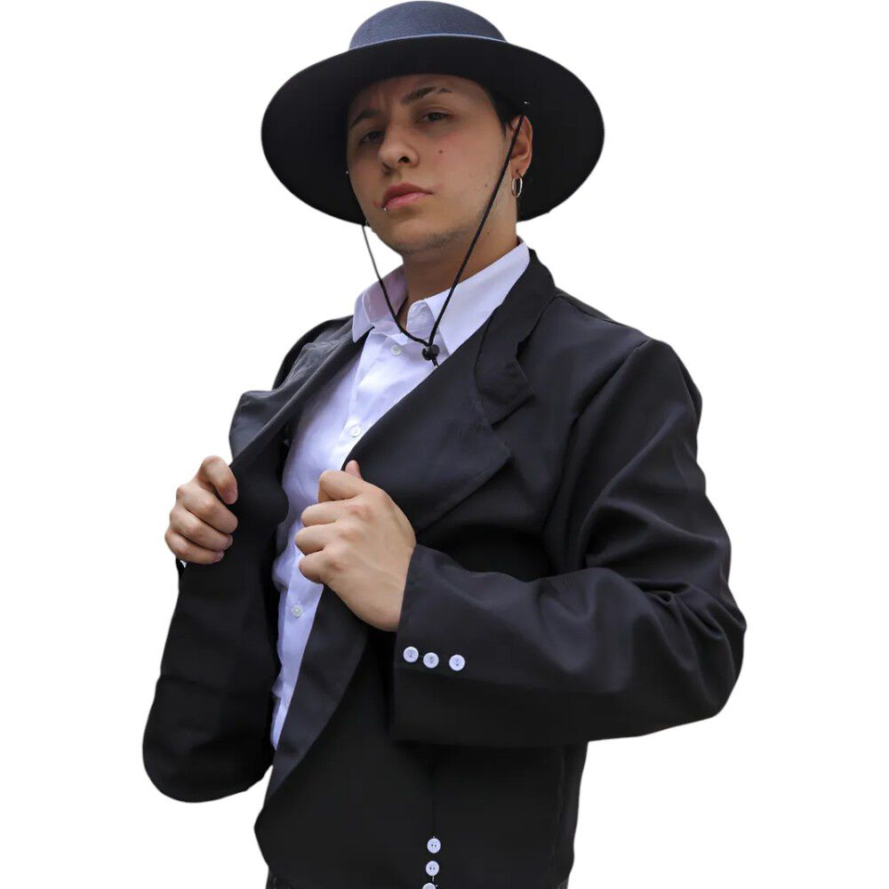 Chaqueta Tipica De Huaso Mas Sombrero Fiestas Patrias Adulto image number 4.0