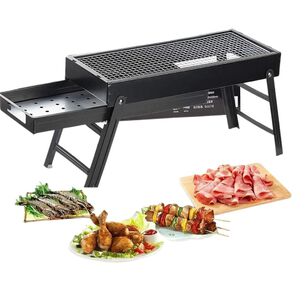 Parrilla A Carb&oacute;n Plegable Barbacoa Bbq Asados Port&aacute;til