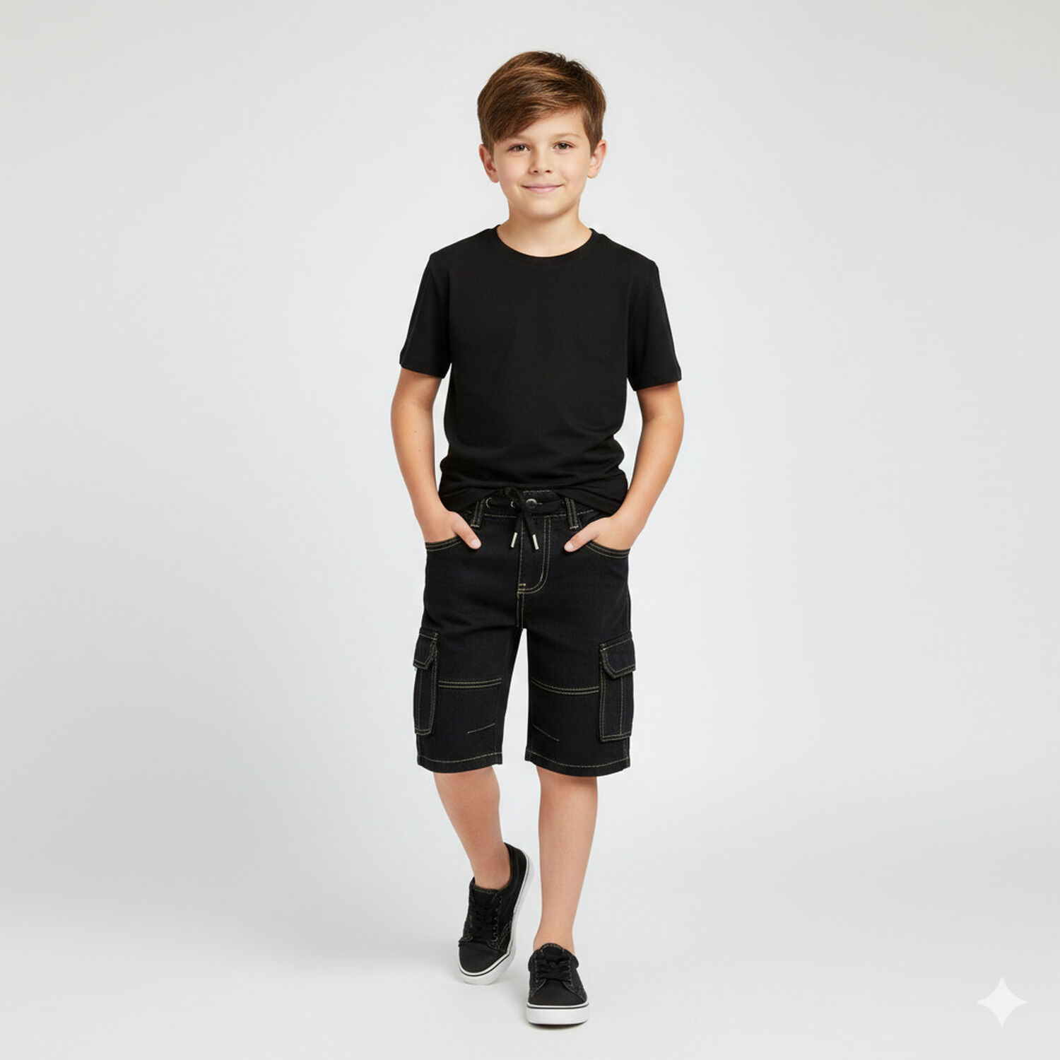 Short Cargo Ni&ntilde;o Con Bolsillos C&oacute;modo Verano image number 0.0