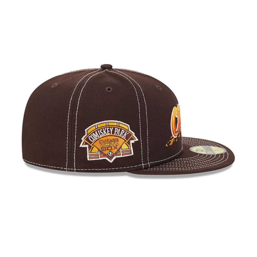 Gorra 59fifty Mlb Chicago White Sox Fall Foliage Dark Brown image number 4.0
