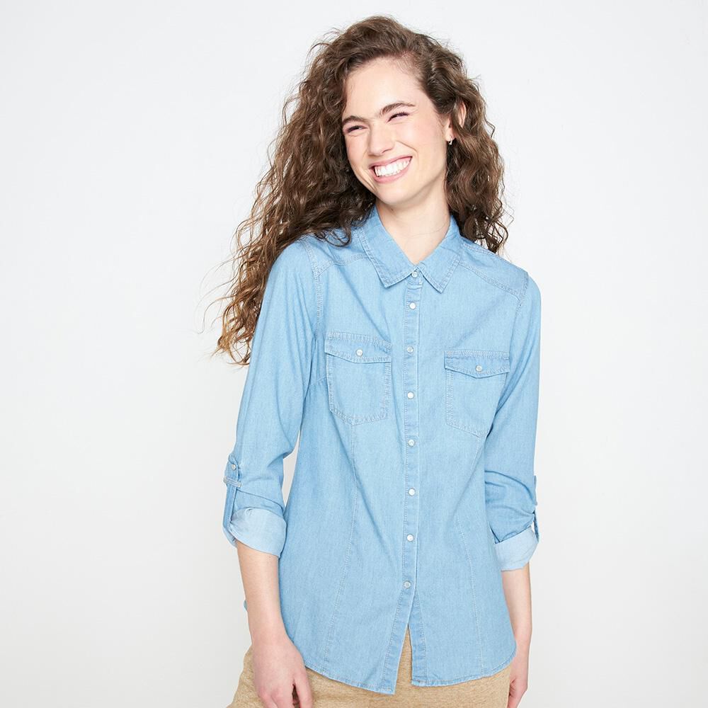 Blusas mezclilla mujer clearance