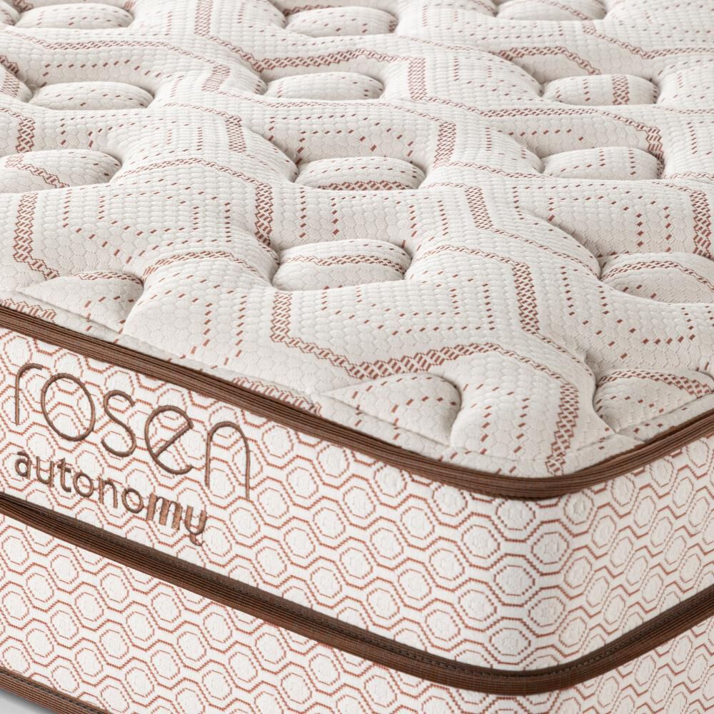Cama Europea Rosen Autonomy / 1.5 Plazas / Base Normal + Respaldo Issey Niebla image number 5.0