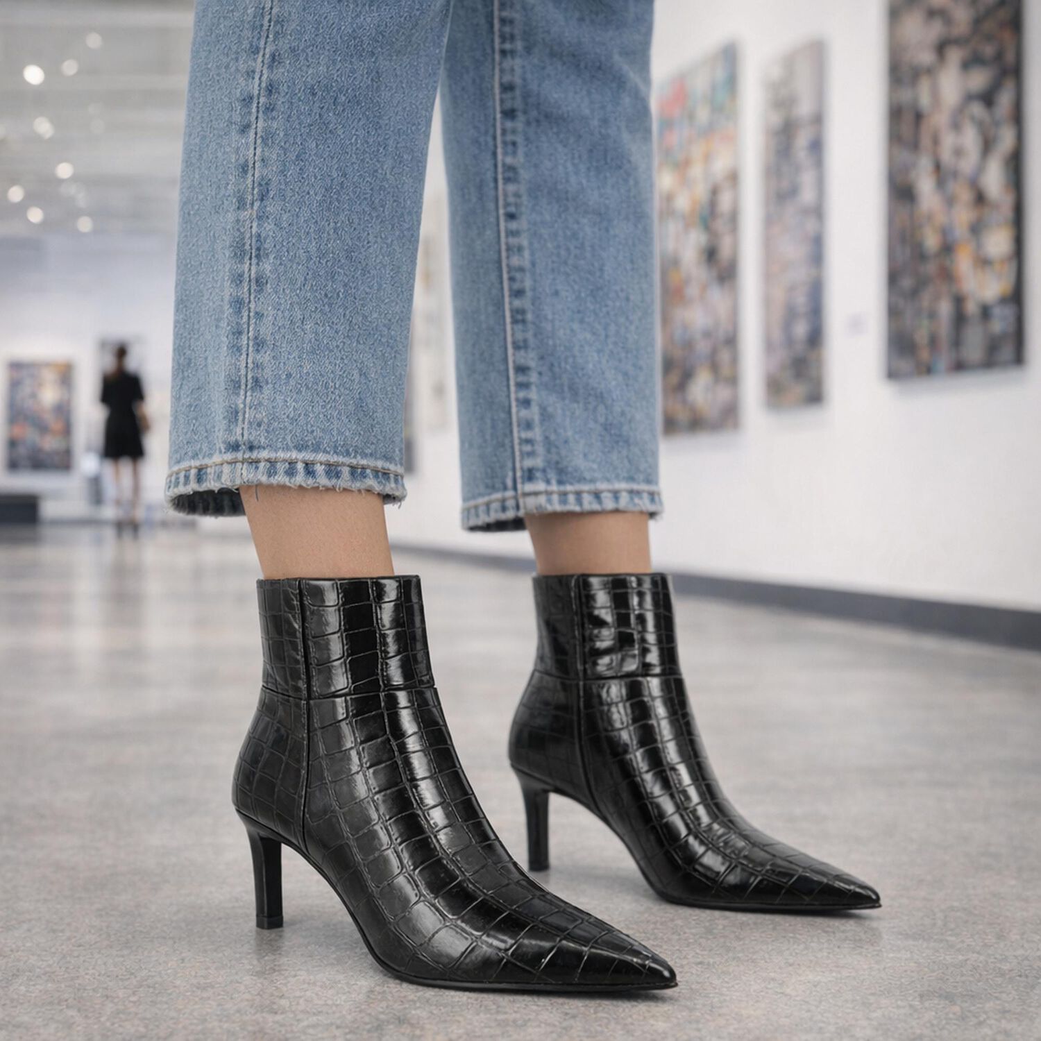Botin Xime Negro Snake Alquimia image number 5.0