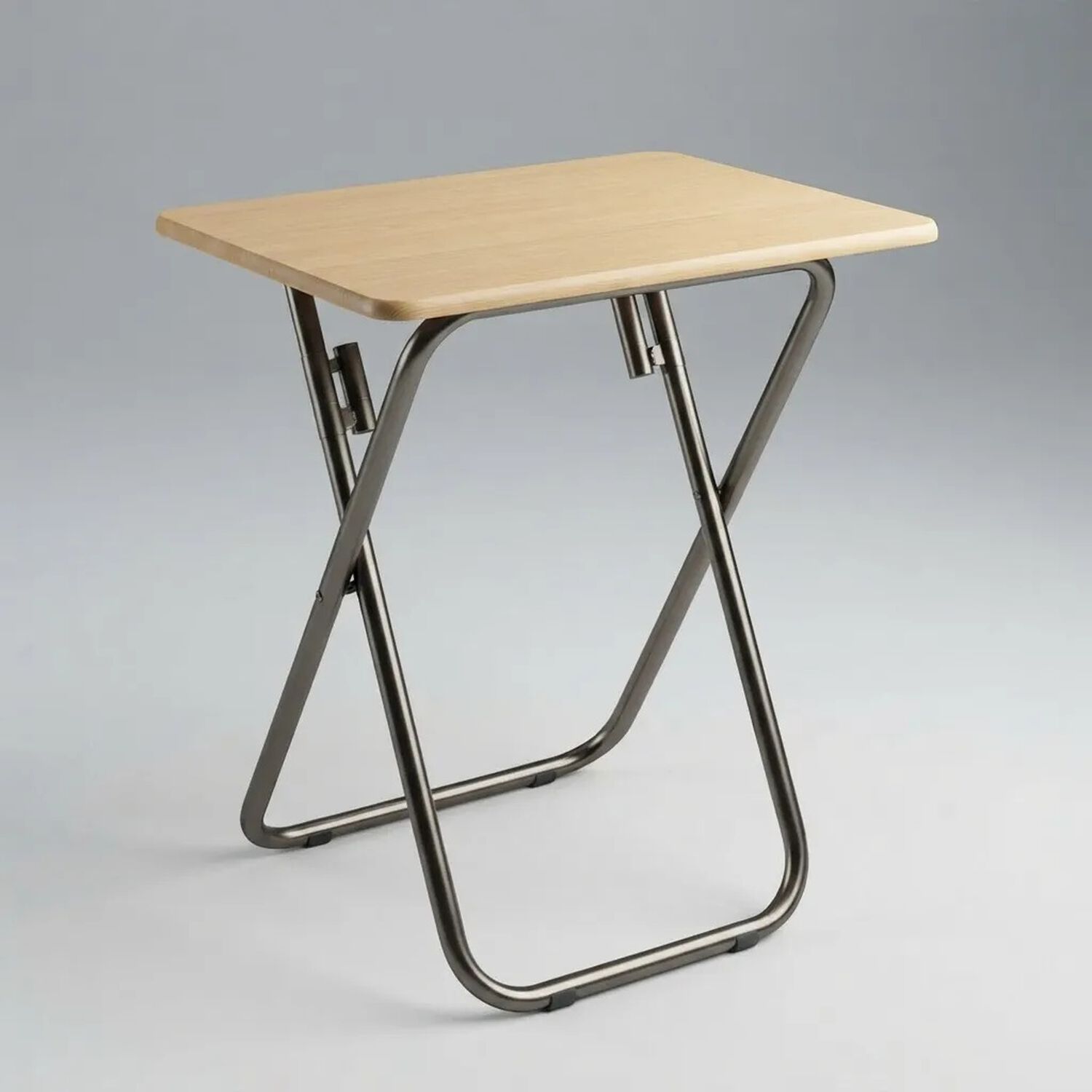 Mesa Plegable Port&aacute;til Auxiliar Multiuso Liviana Caf&eacute; Claro image number 5.0