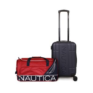 Pack Nautica Maleta Cabina Amsterdam Azul + Bolso Mannar Rojo