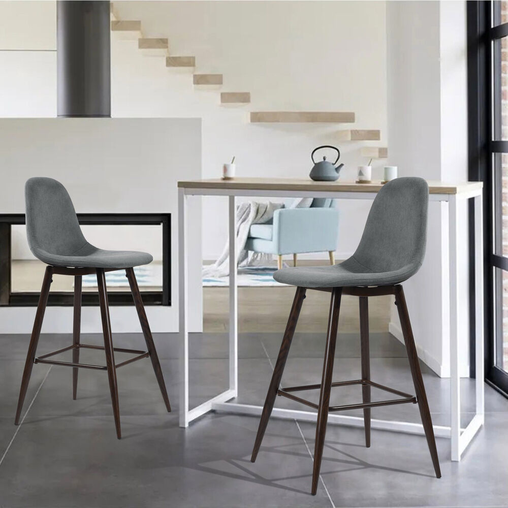 Pack 2 Pisos De Bar Con Patas De Metal Gris image number 5.0