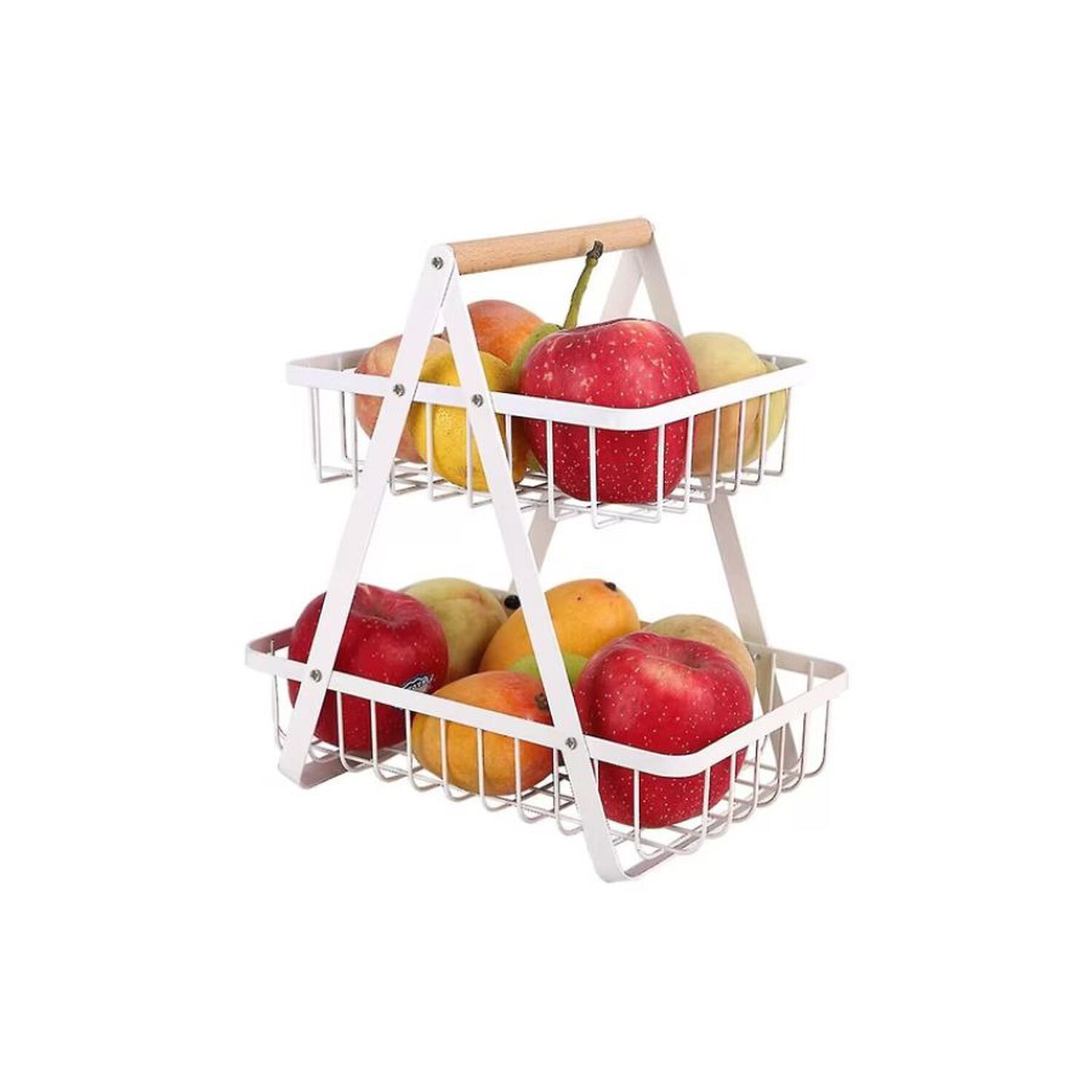 Frutera Panera Rack Organizador Metal 2 Niveles Rectangular image number 0.0