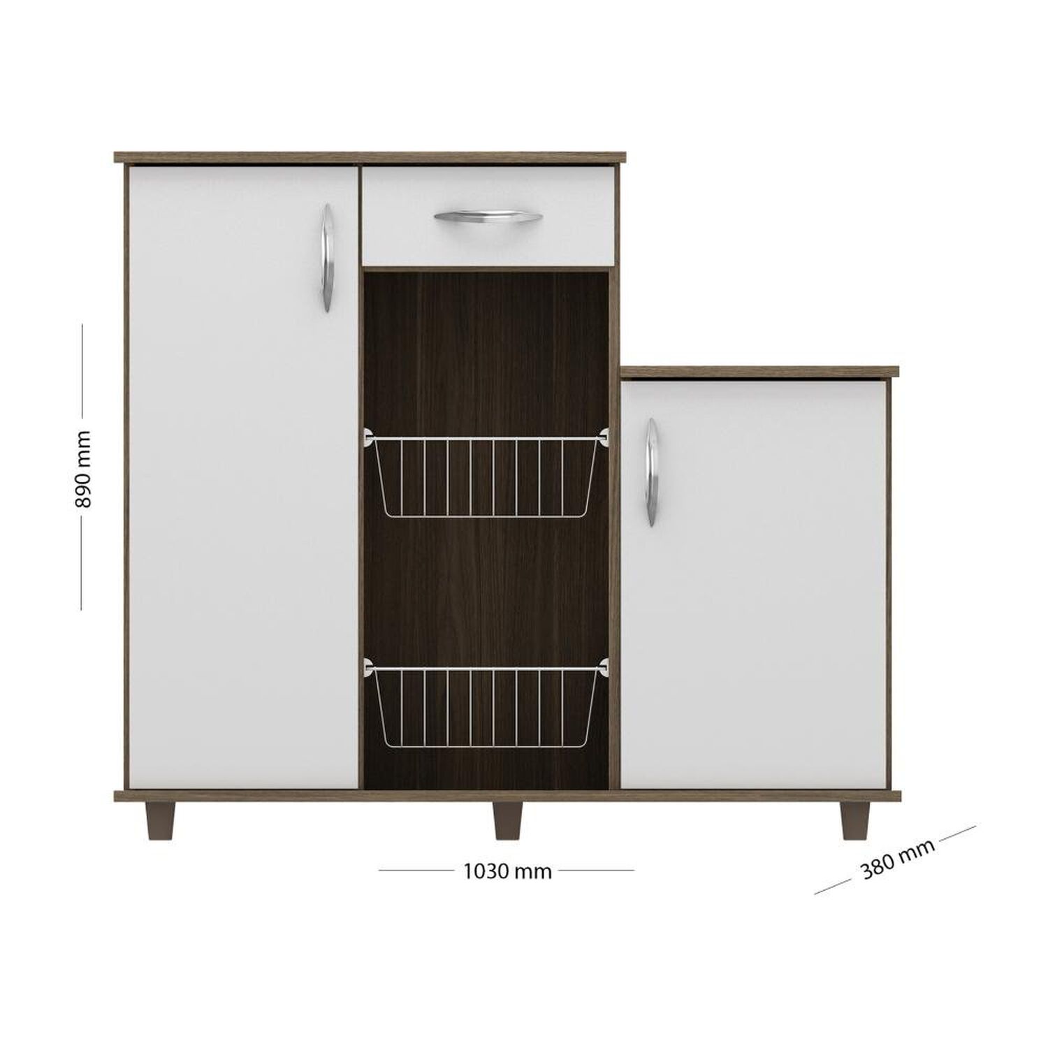Mueble De Cocina Casaideal Denver / 1 Cajon / 2 Puertas image number 4.0