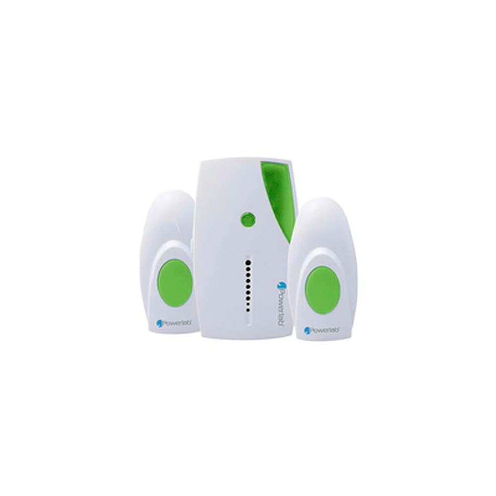 Timbre Inalambrico Powerlab Dual Door Bell Pack Color Blanco image number 2.0