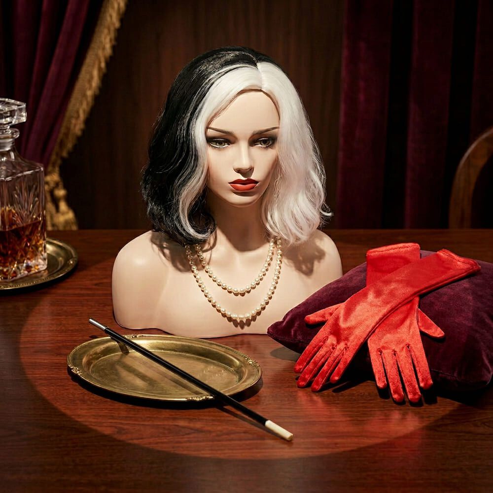 Accesorios Cosplay Cruella De Vil Disfraz Pel&iacute;cula Disney image number 0.0