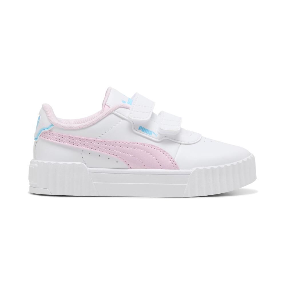 Zapatilla Urbana Unisex Puma Carina 3.0 Jelly Heaven V Ps Puma White-pearl Pink image number 0.0