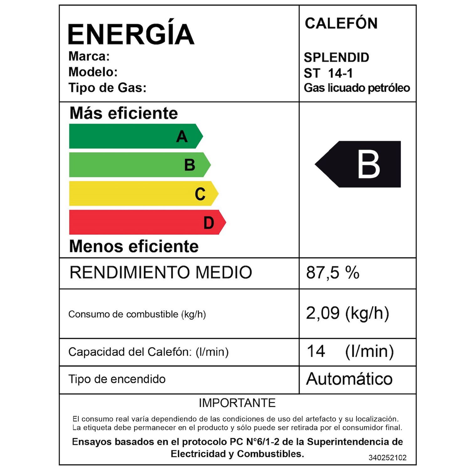 Pack Calefont 14l Tiro Natural Gas Licuado + Gabinete image number 4.0